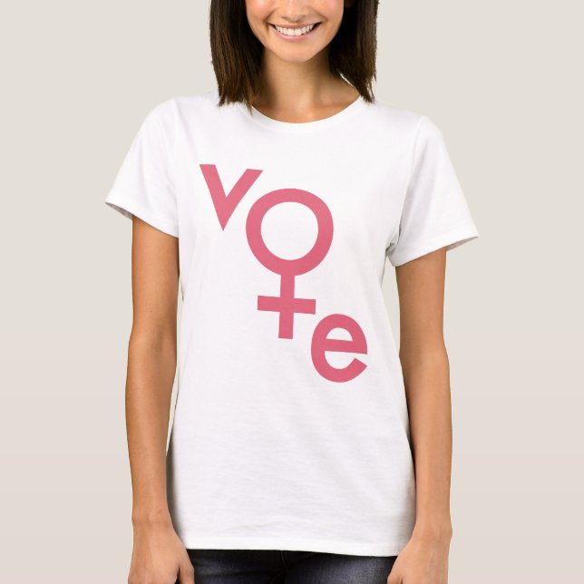 Womens Vote Gender Symbol T-Shirt (Front)