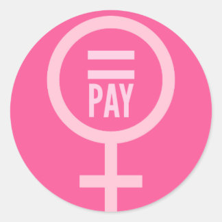 Women's Wages Classic Round Sticker