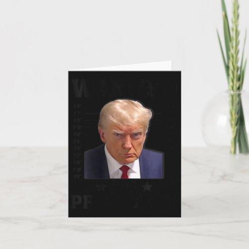 Womens Wanted Donald Trump For President 2024 Usa  Card
