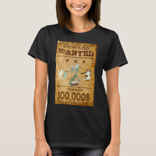 Women's "Wanted Serial Plant Killers" Funny Cat T-Shirt