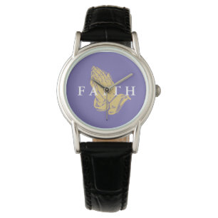 Womens Watch-Hands of Prayer Faith Watch