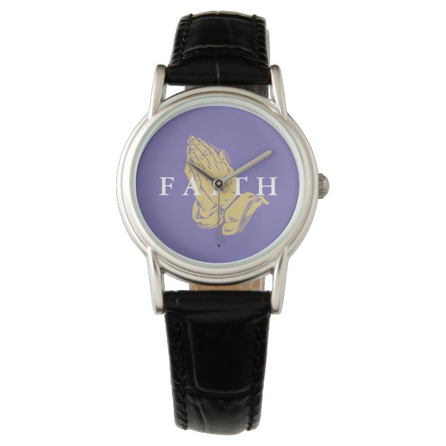 Womens Watch-Hands of Prayer Faith Watch (Front)