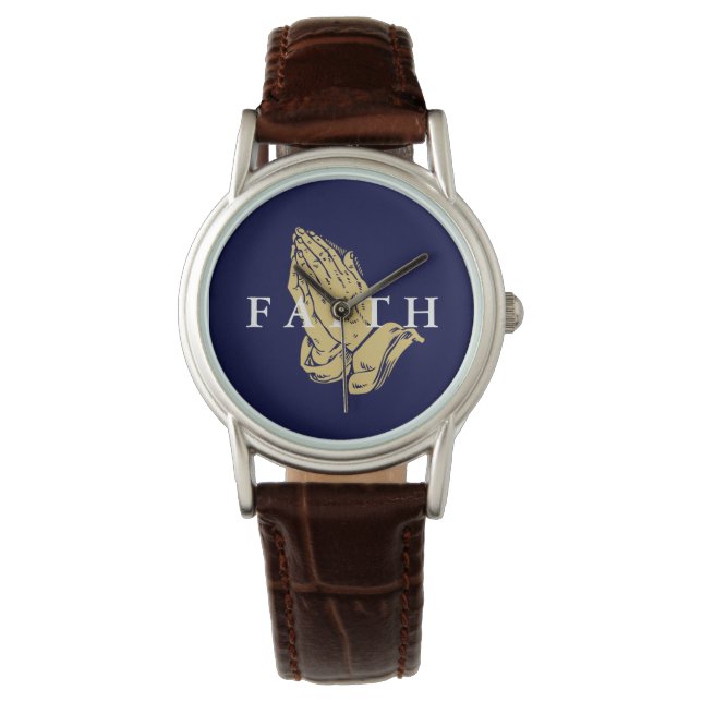 Womens Watch-Hands of Prayer Faith Watch (Front)