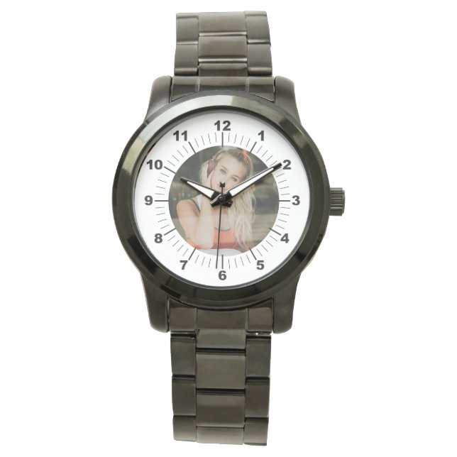 Women's Watch - Personalized - Oversized Black (Front)