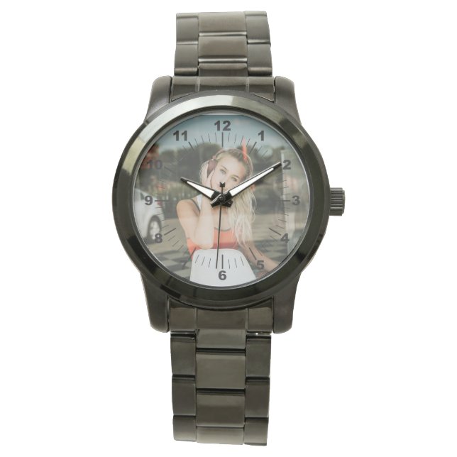 Women's Watch - Personalized - Oversized Black (Front)