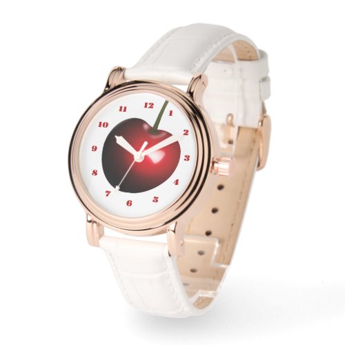 Women's Watch with Red Cherry