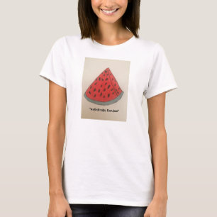 Women's watermelon ringer t-shirt