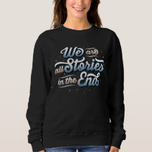 Women's We Are All Stories Black Sweatshirt