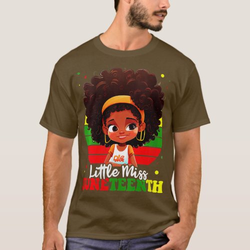 Womens Wear Your Blackness with Pride Little Miss  T_Shirt