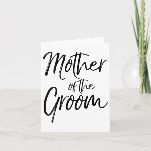 Womens Wedding Bridal Party Gifts For Mom Cute Mot Card (Front)