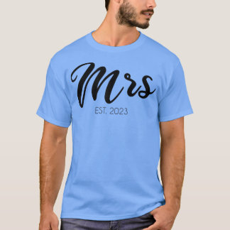Womens Wedding Matching Gifts Mrs  T-Shirt