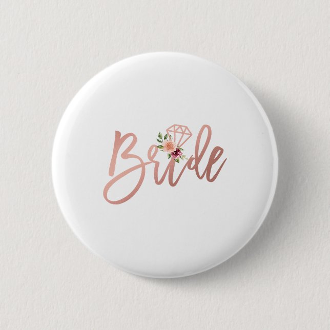 Womens Wedding Shower For Future Mrs Bride To Be F Button (Front)