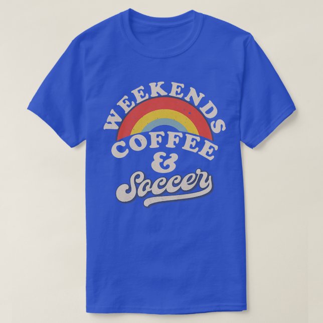 Womens Weekends Coffee And Soccer Retro Soccer Mom T-Shirt (Design Front)