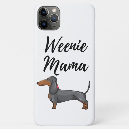 womens weenie mama design funny dachshund lover we iPhone 11 pro max case