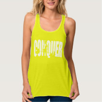 Women's Weightlifting Motivation - CONQUER Tank Top