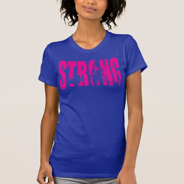 Women's Weightlifting Motivation - STRONG T-Shirt (Front)