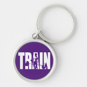 Women's Weightlifting Motivation - TRAIN Keychain