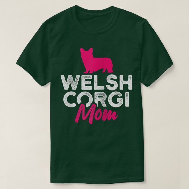 Womens Welsh Corgi Mom 1857 T-Shirt (Design Front)