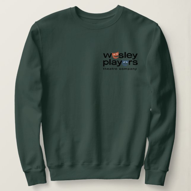 Women's Wesley Players Sweatshirt w/ "pocket" logo (Design Front)