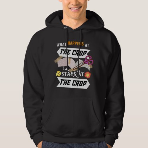 Womens What Happens At The Crop Stays At The Crop  Hoodie