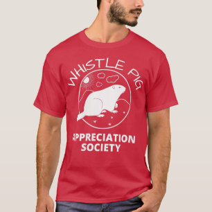 Womens Whistle Pig Appreciation Society Groundhog T-Shirt