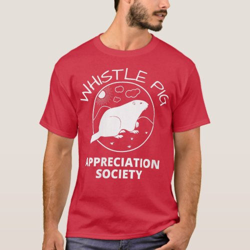 Womens Whistle Pig Appreciation Society  Groundhog T_Shirt