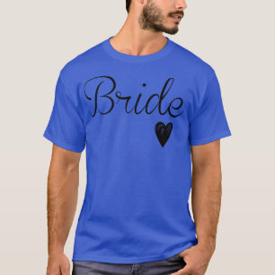 Womens White Bride Wedding Bachelorette Party  T-Shirt