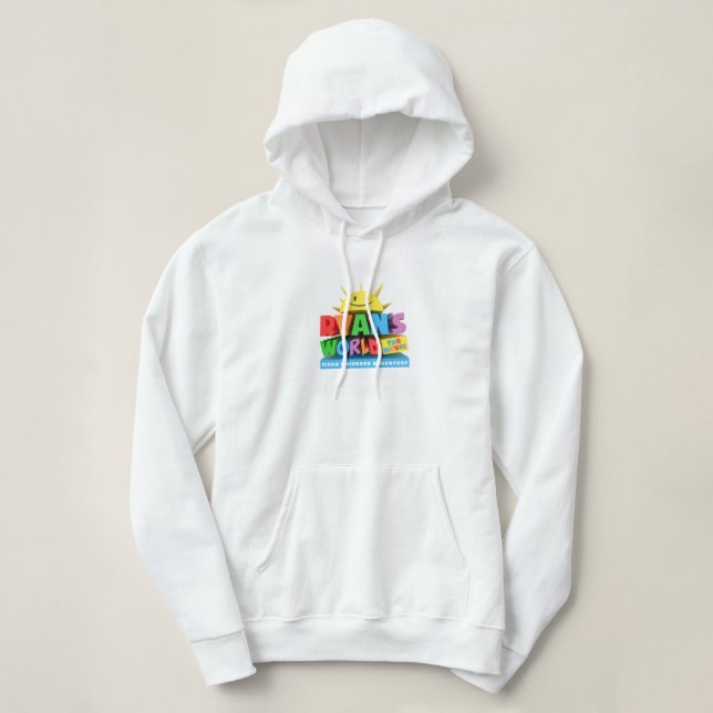 Womens White Hoodie (Design Front)