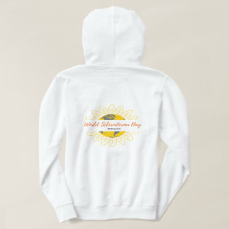 Women's White Hoodie - World Scleroderma Day