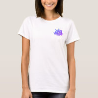 Women's White T Color Logo Fnt/Full Color Back
