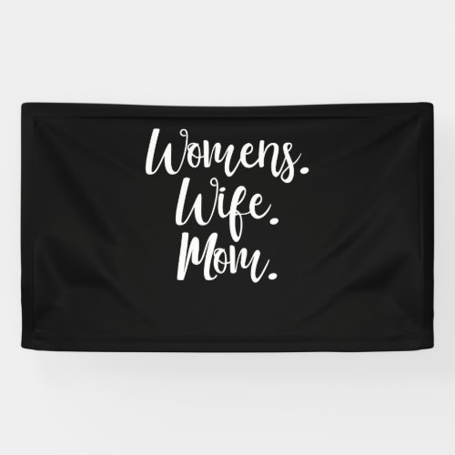 Womens Wife Mom Boss Mothers Day Banner