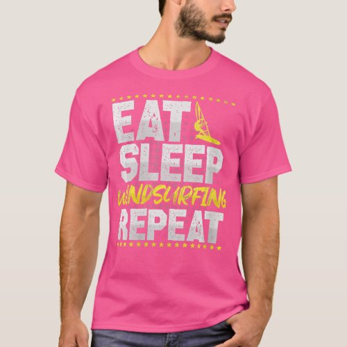 Womens Windsurfing Eat Sleep Repeat Water Sports H T_Shirt
