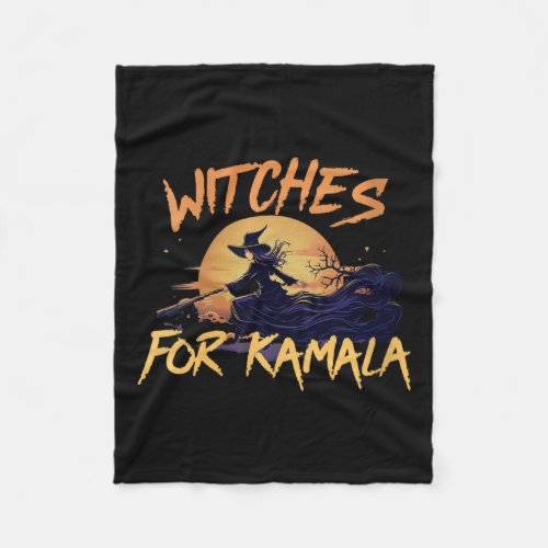 Womens Witches For Kamala Harris 2024 Election Sup Fleece Blanket