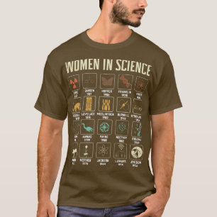Womens Women In Science Design Biology Chemistry S T-Shirt