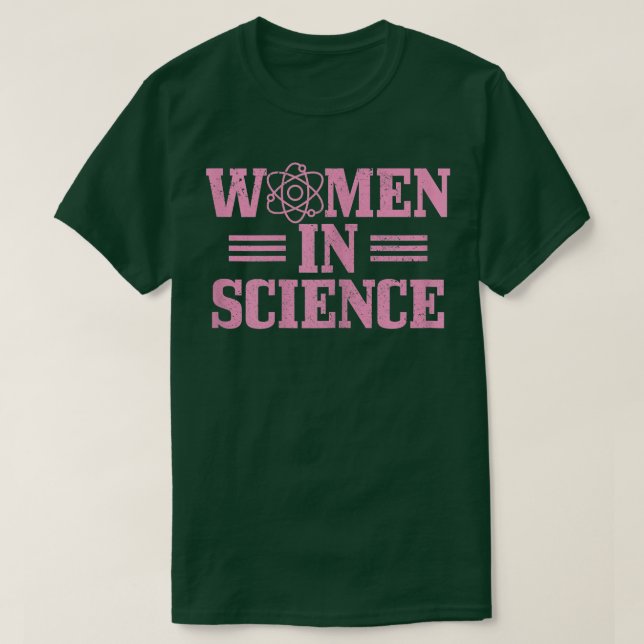 Womens Women In Science Physics Biology Chemistry  T-Shirt (Design Front)