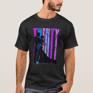 Womens Womens 30th Wedding Anniversary Married Cup T-Shirt