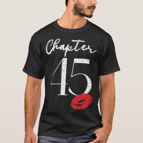 Womens Womens 45th Birthday  Anniversary Gift For  T_Shirt