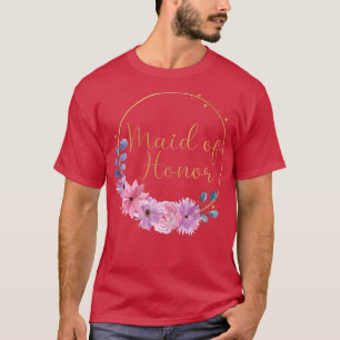 Womens Women's Bride to Be Stag Night Blue Flower T-Shirt