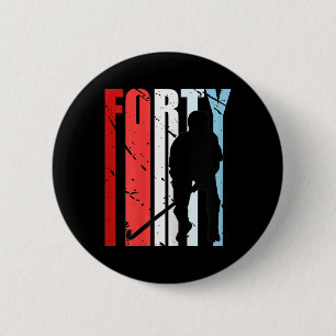 Womens Womens Field Hockey 22nd Birthday Player Te Button