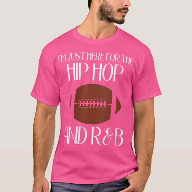 Womens Womens Football Game Just Here For The Hip  T-Shirt (Front)