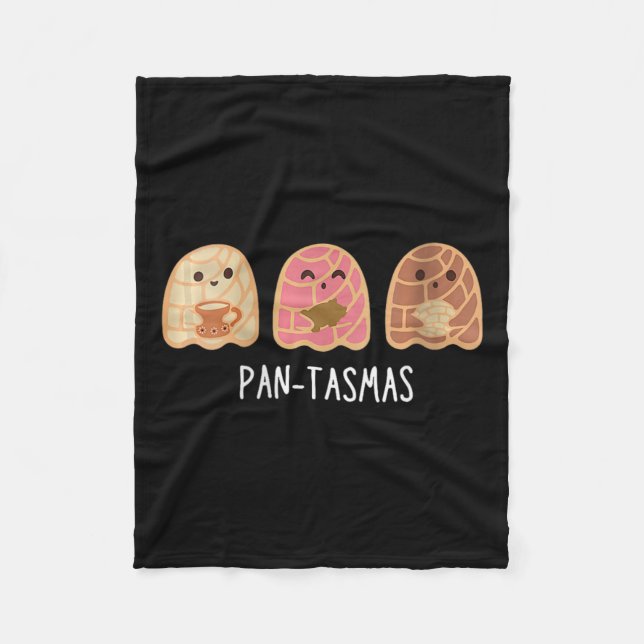 Womens Womens Pantasmas Ghost Funny Spooky Conchas Fleece Blanket (Front)
