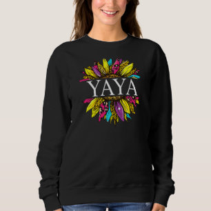 Womens Womens Personalized Yaya Sunflower Grandma Sweatshirt
