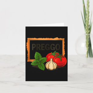 Womens Womens Preggo Sauce Costume Cute And Funny Card