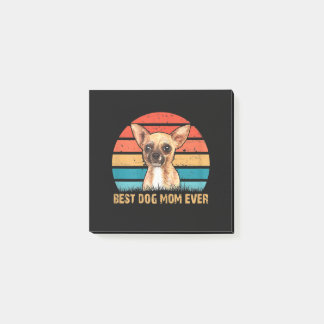 Womens Womens Quote Best Dog Mom Ever Chihuahua Post-it Notes