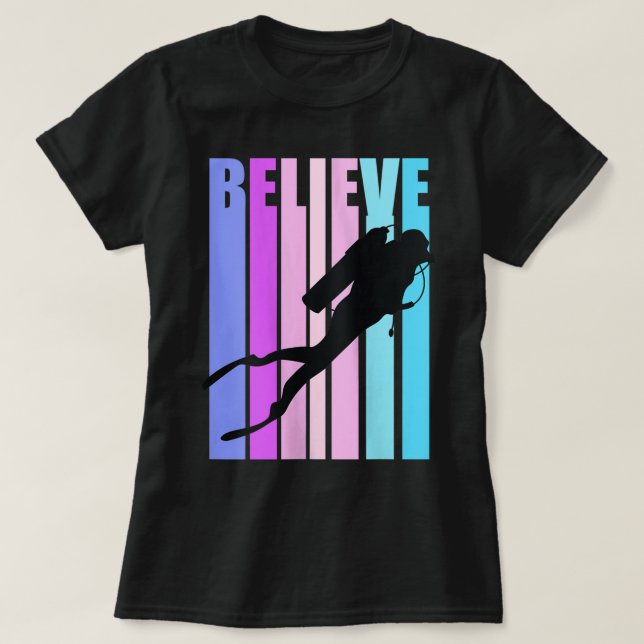 Womens Womens Scuba Diving Diver Dive Deep Sea Div T-Shirt (Design Front)
