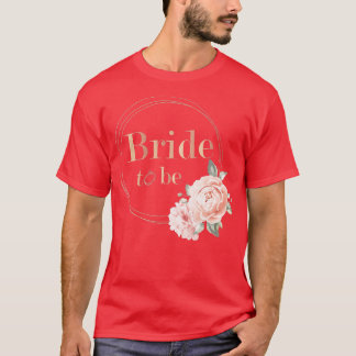 Womens Women's Team Bride Flowers Vintage JGA Enga T-Shirt