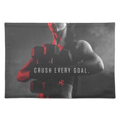 Womens Workout Inspiration _ Crush Every Goal Placemat