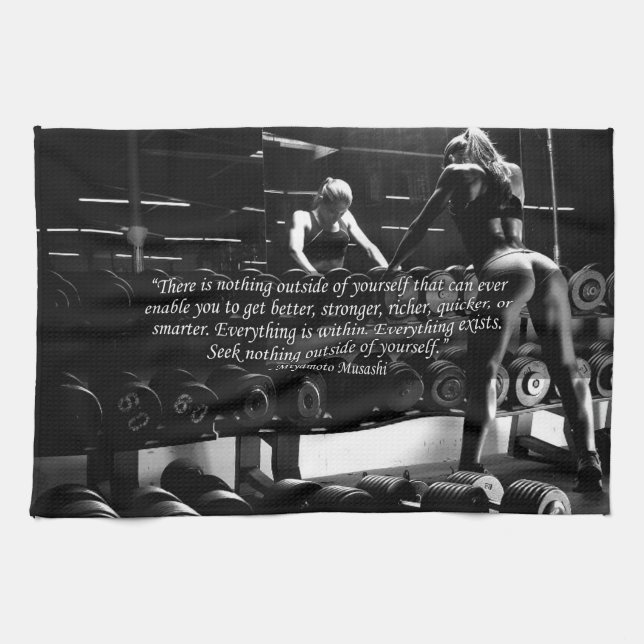 Women's Workout Motivational Towel (Horizontal)