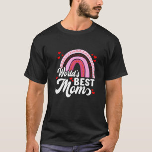 Women's World's Best Mom Rainbow T-Shirt