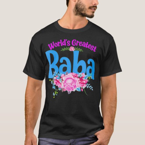Womens Worlds Greatest Baba  Serbian Grandma VNec T_Shirt